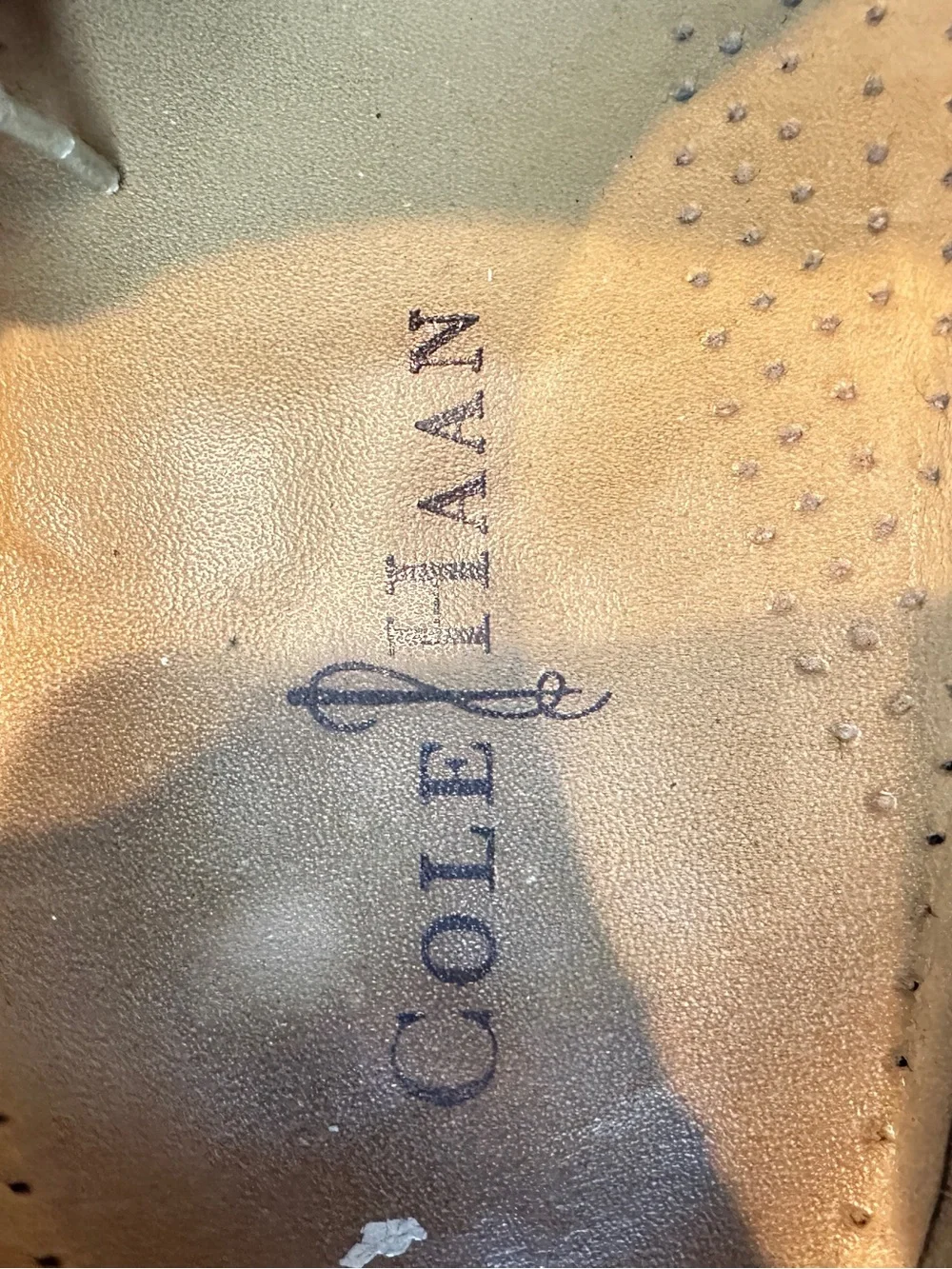 Cole Haan Giraldo Wingtip Shoes British Tan Leather Oxford Derby 14